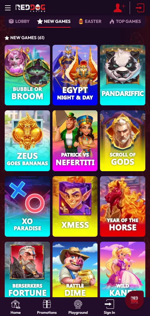 Red Dog Casino deposits, withdrawals, and payment methods