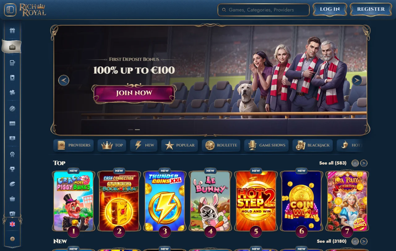 RichRoyal Casino review covering games, payments, and trust signals for Canada