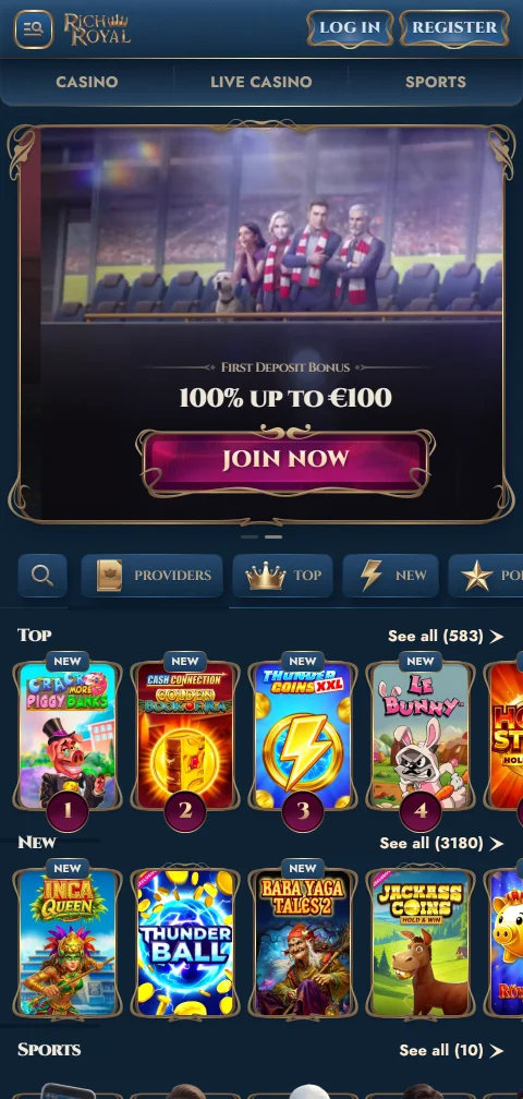 RichRoyal Casino mobile play with browser access across Canada devices