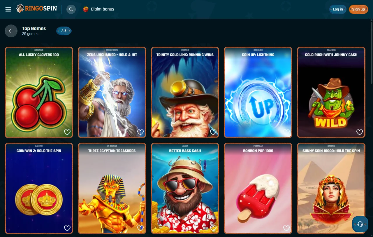 RingoSpin Casino bonuses and rewards summary for Canada players