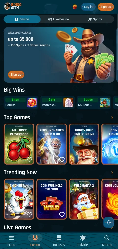 RingoSpin Casino mobile access and smartphone compatibility for Canada