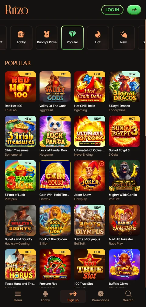 Ritzo Casino security licensing and player protection