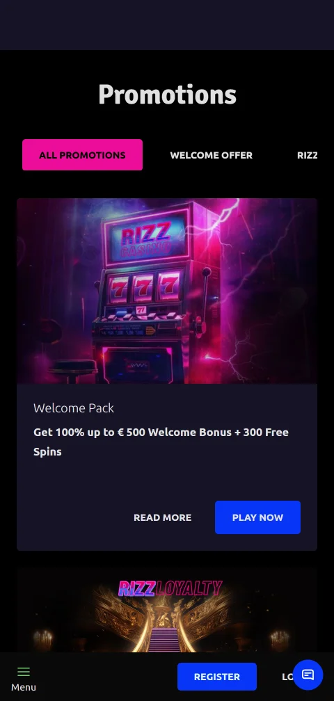 Rizz Casino licence, security and player protection focus