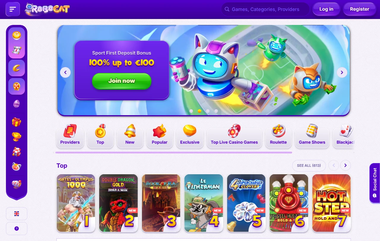 RoboCat Casino review for Canada players with broad game and banking coverage