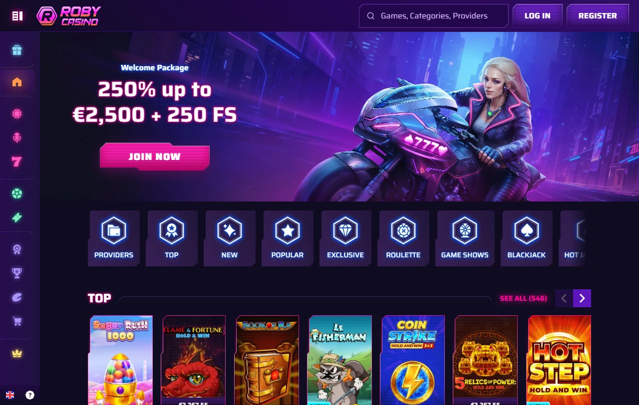 Roby Casino review covering licensing, games, and Canada player access