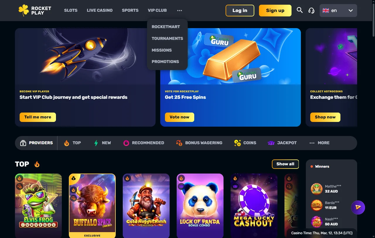 RocketPlay Casino editorial analysis covering games, payments, and trust signals