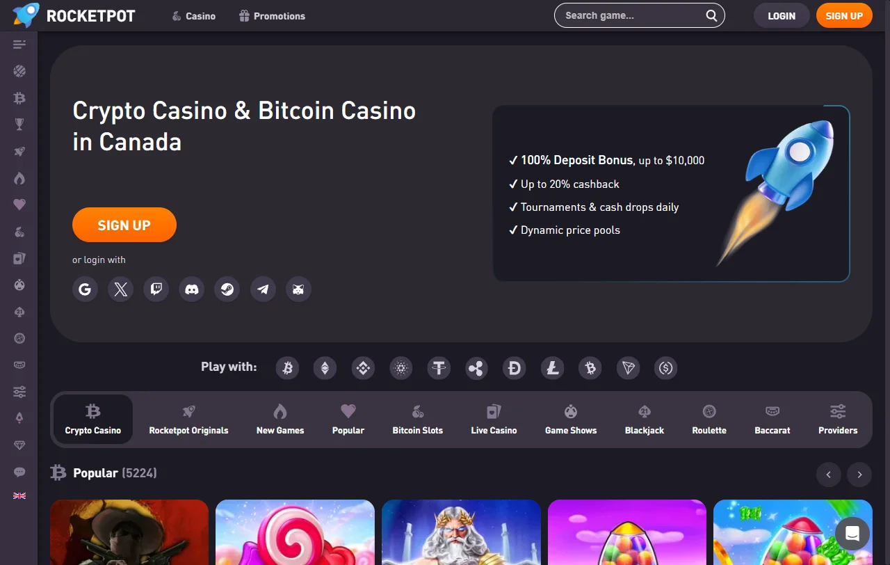 RocketPot Casino analysis for Canada players with offshore review context