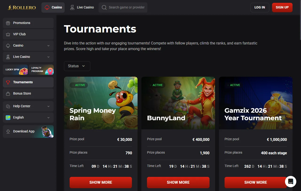 Rollero Casino bonus structure and welcome offer overview