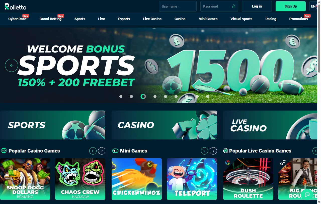Rolletto Casino complete review for Canada players