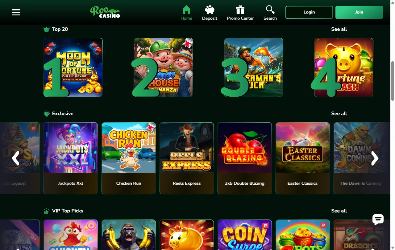 Roo Casino bonus terms and welcome offer details for Canada