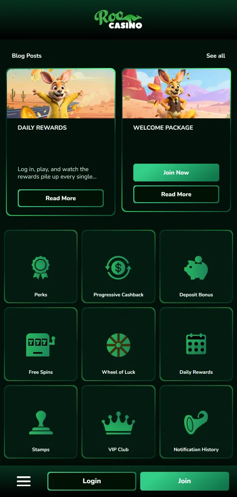 Roo Casino deposits, withdrawals and payment methods explained