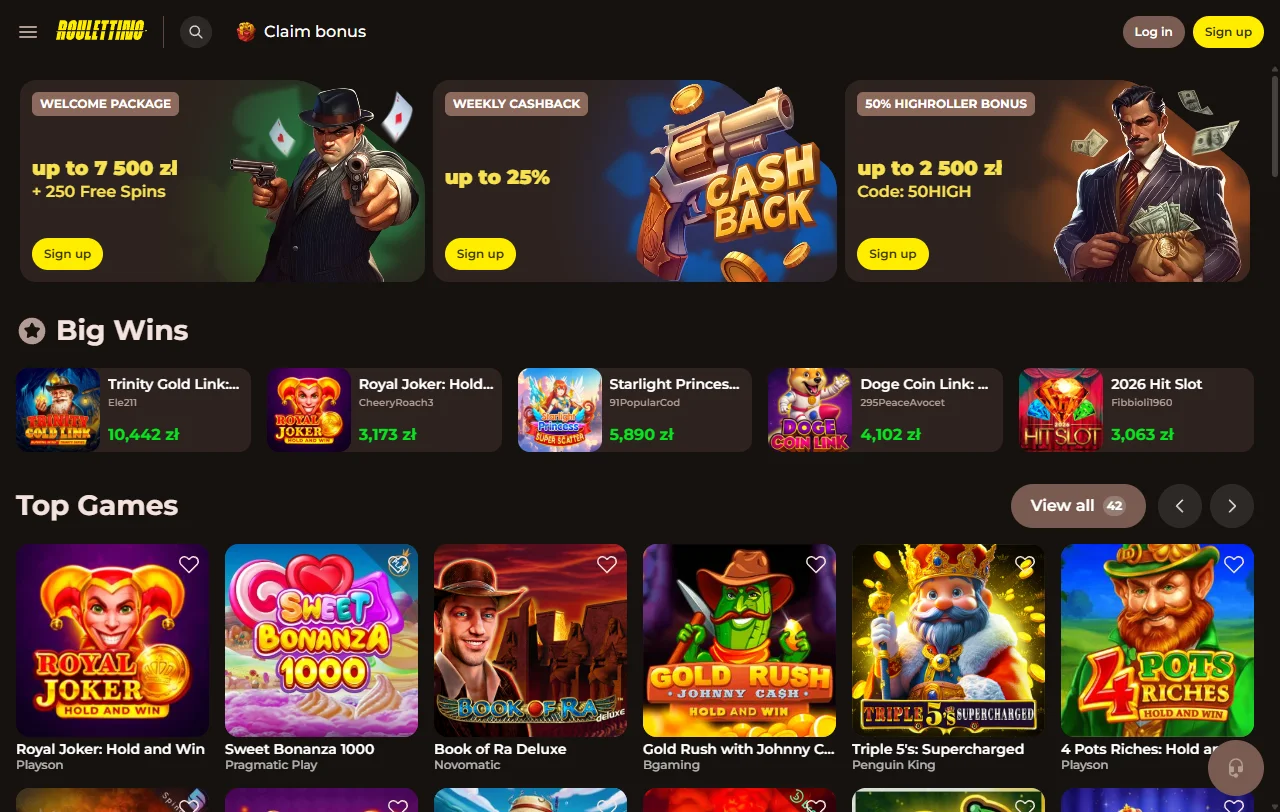 Roulettino Casino review for Canada players and platform overview