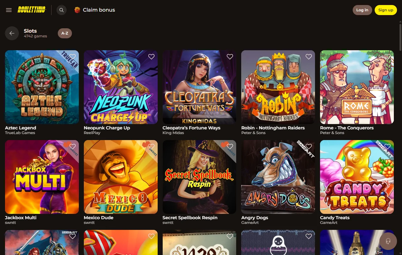 Roulettino Casino bonus terms and welcome offer details