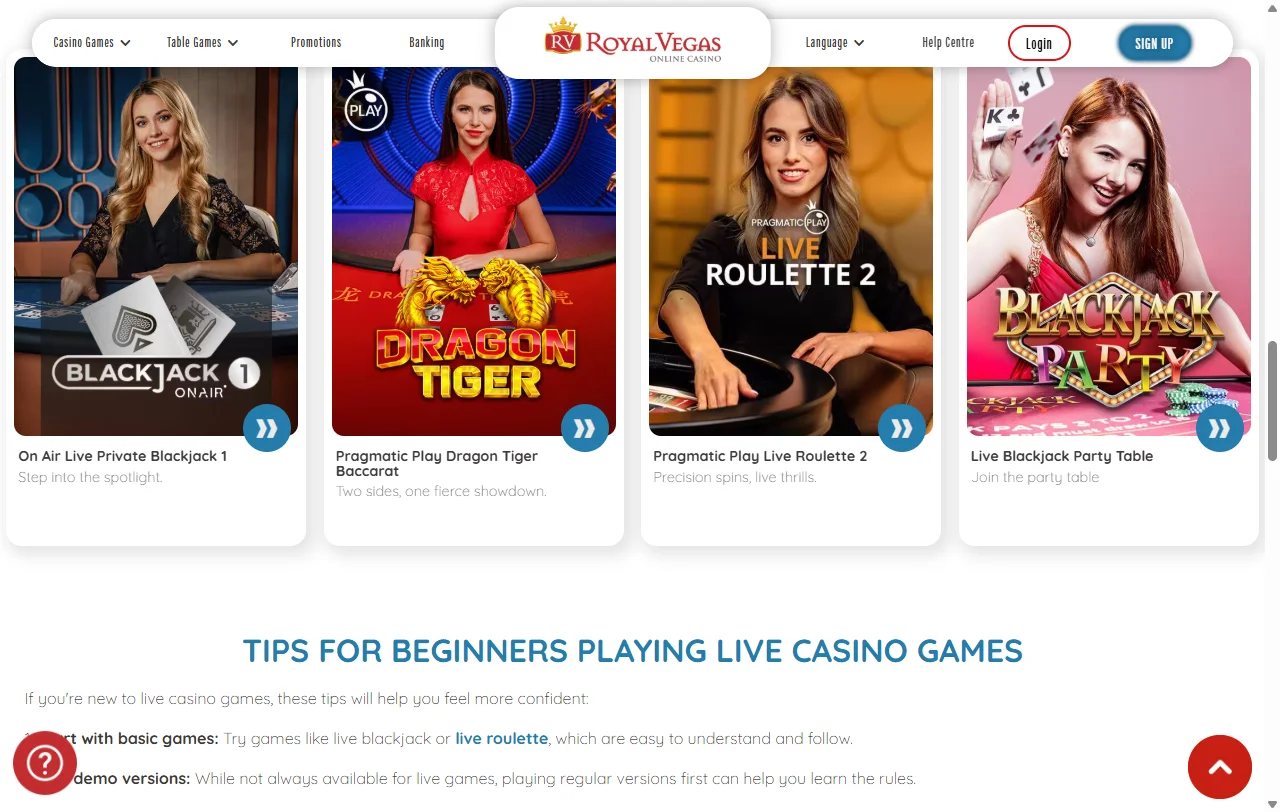 Royal Vegas Casino welcome bonus terms and tiered promotional structure