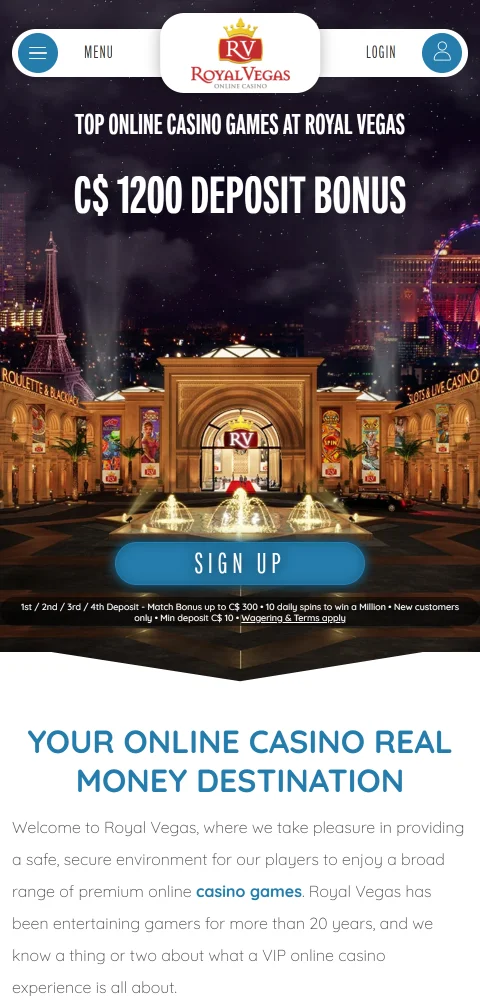 Royal Vegas Casino native app access for smartphone players in Canada
