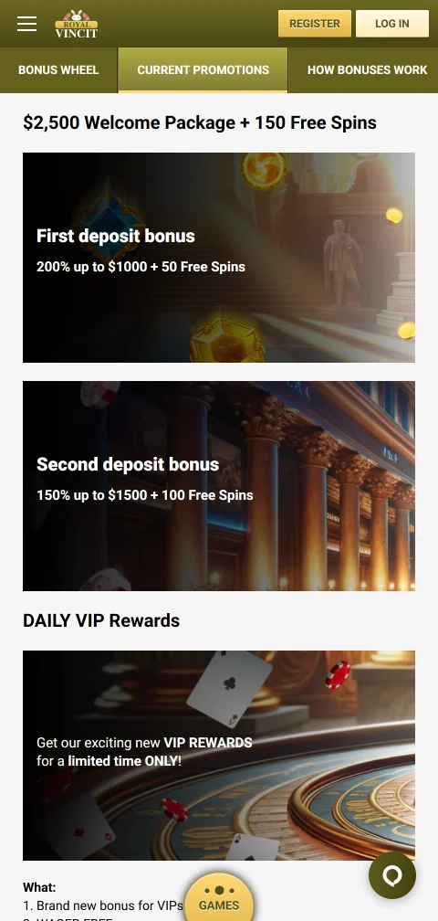 Royal Vincit Casino deposits and withdrawals for Canadian users