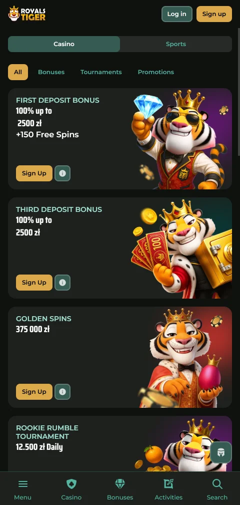 RoyalsTiger Casino licence security and player protection overview
