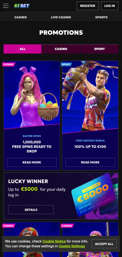 RT Bet Casino security, licensing, and player protection summary