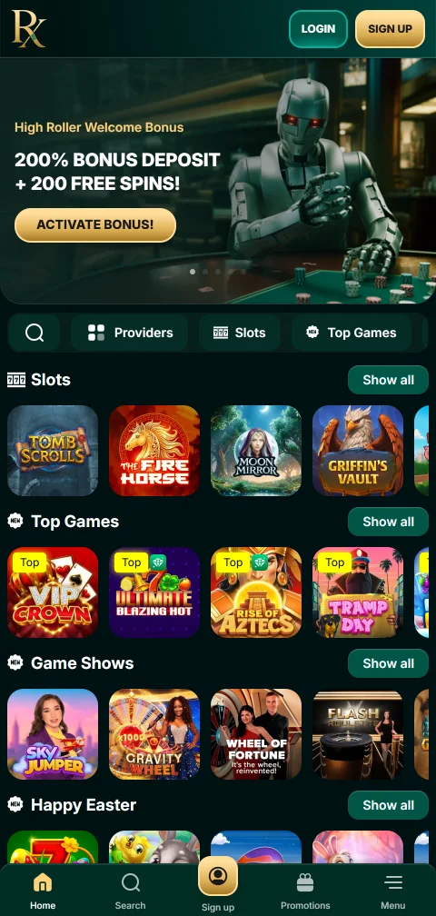 RX Casino mobile access and smartphone play for Canada players