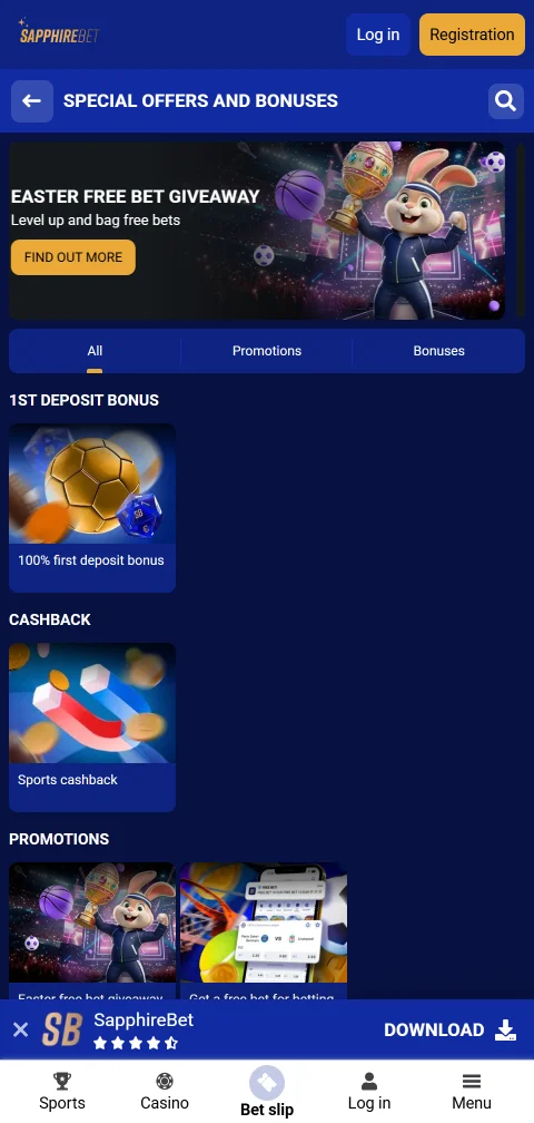 SapphireBet Casino banking options including deposits, withdrawals, and verification