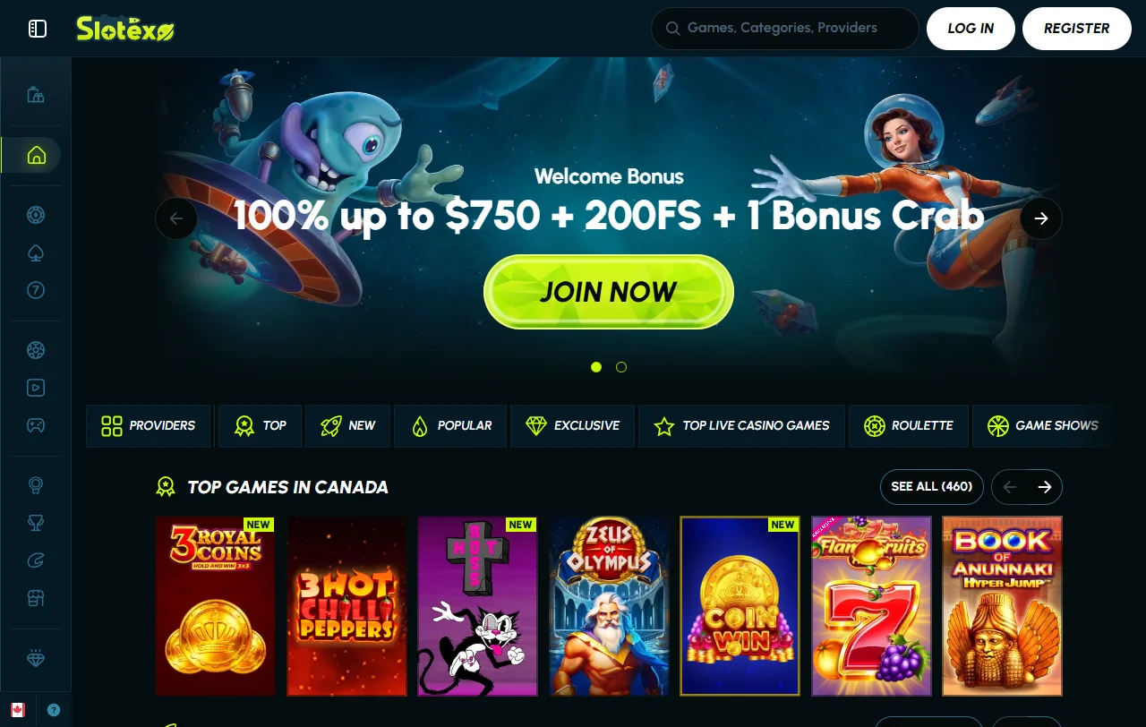 Slotexo Casino review overview for Canada players and platform context