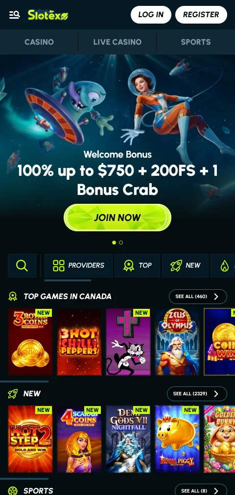 Slotexo Casino mobile access and smartphone compatibility for Canadian play