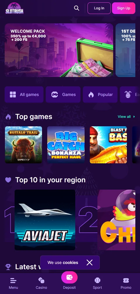 SlotRush Casino mobile access and browser-based play summary