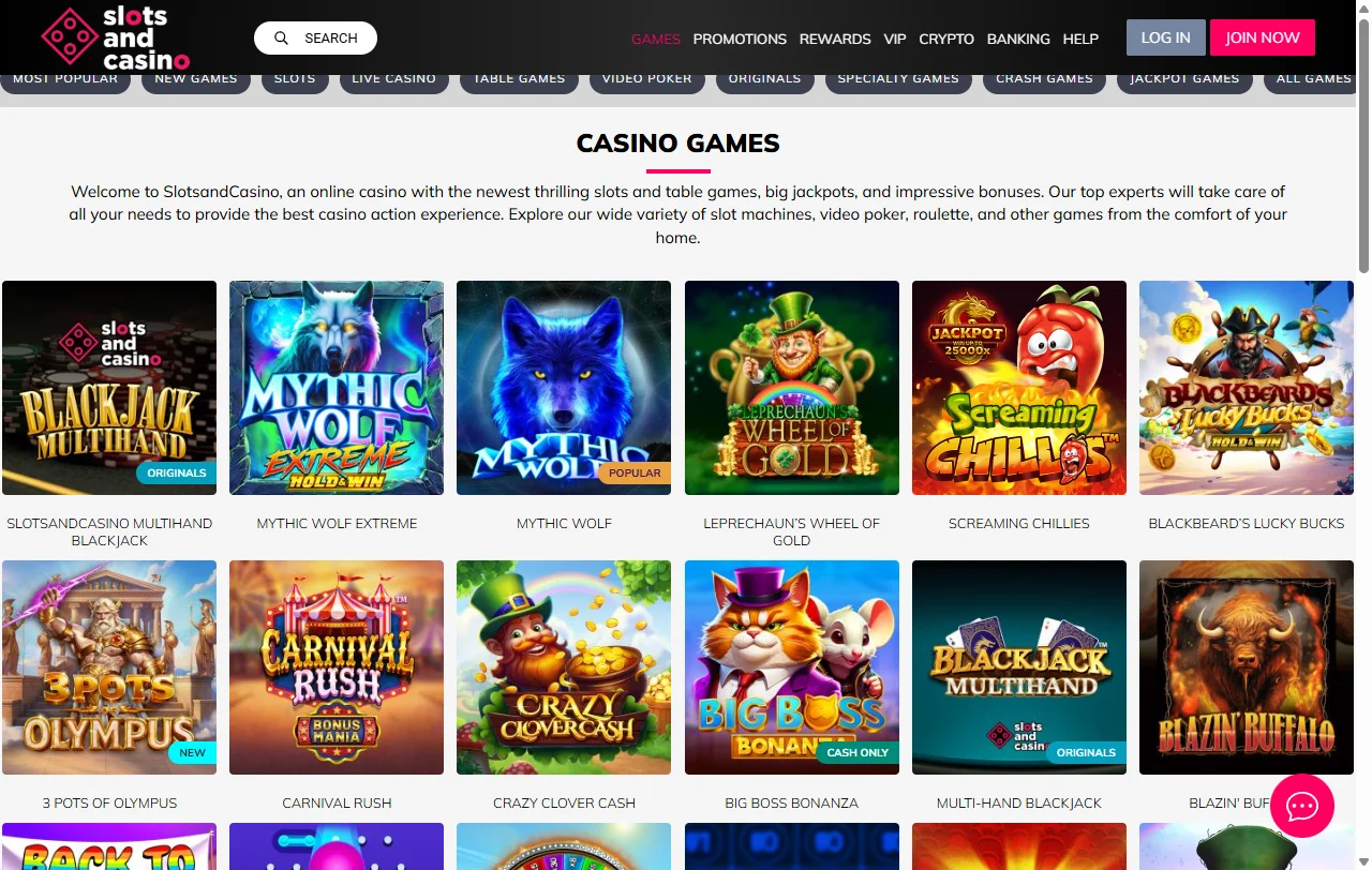 SlotsAndCasino bonuses and promotional terms for new Canada players