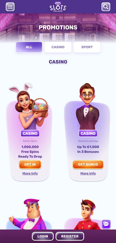 SlotsPalace Casino deposits withdrawals and payment methods for Canada
