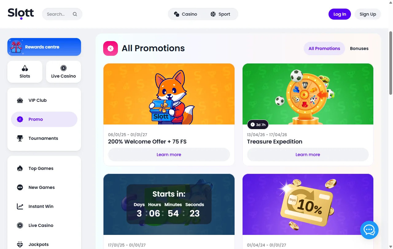Slott Casino game selection and live play analysis
