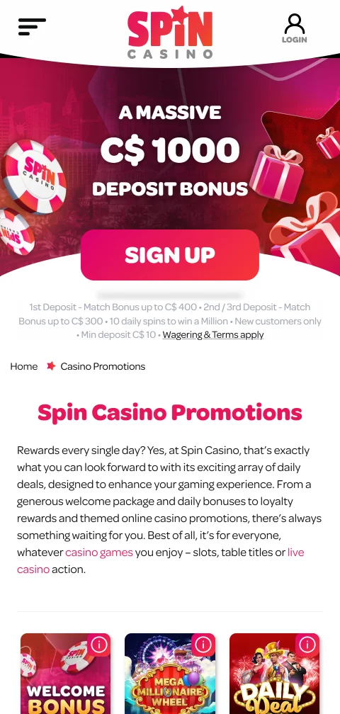 Spin Casino security, licence and player protection overview