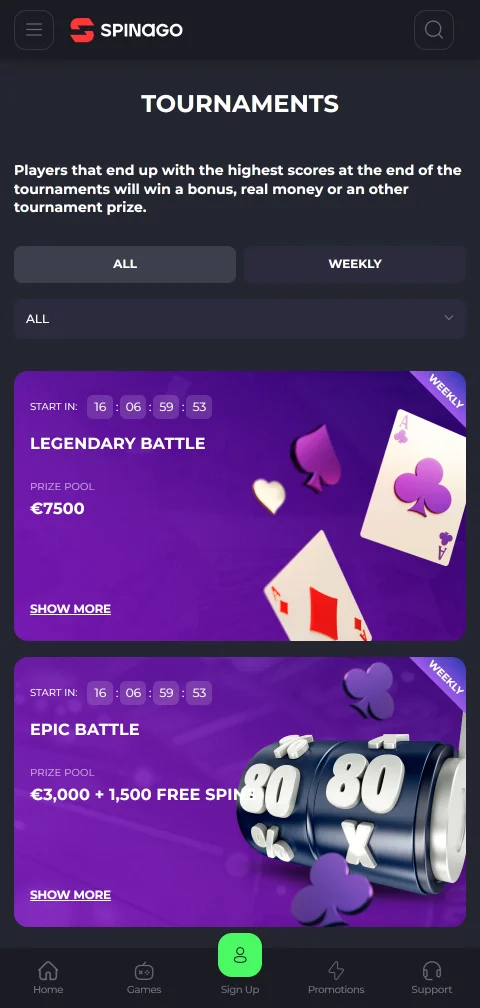 Spinago Casino licence, security, and player protection details
