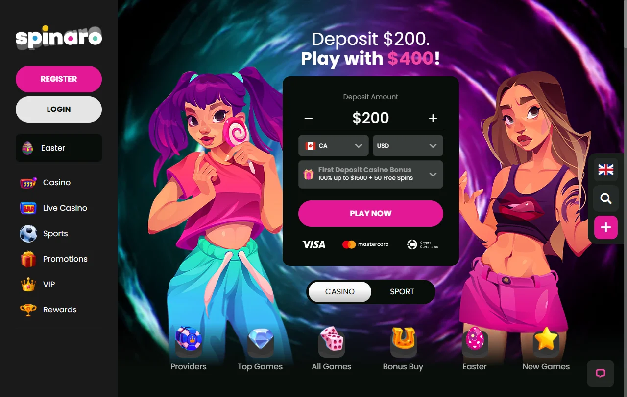 Spinaro Casino overview for Canada players with review context