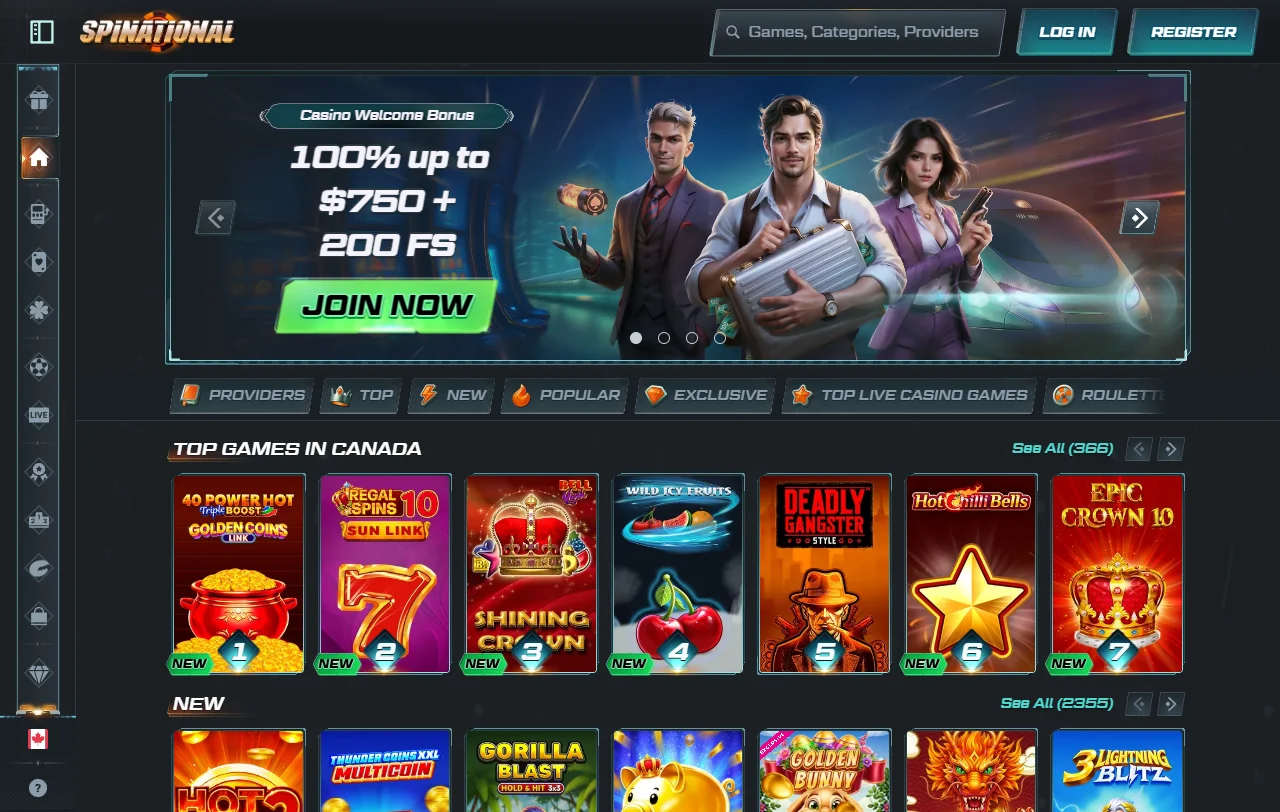 Spinational Casino complete review for Canada players and platform context