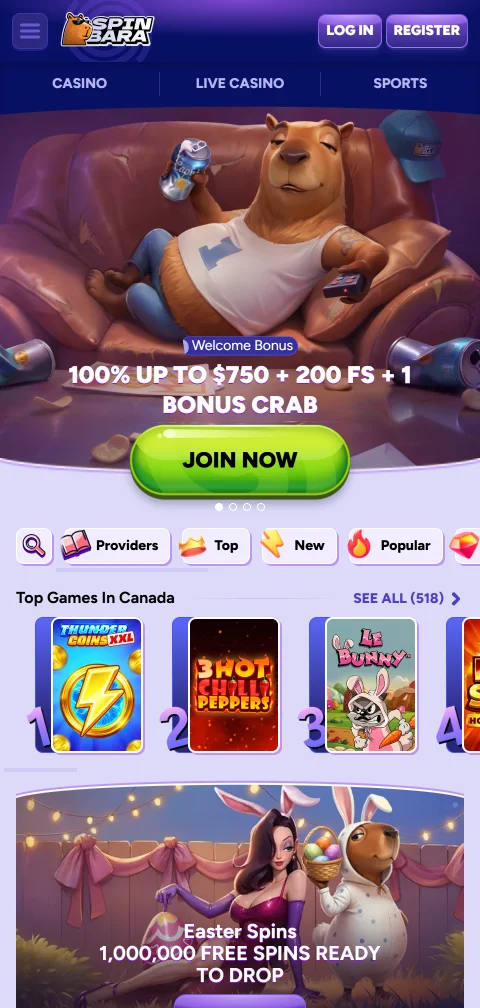 SpinBara Casino mobile access and browser-based play for Canada users