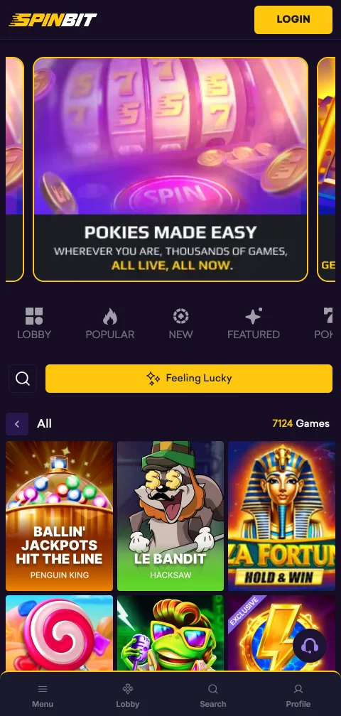 Spinbit Casino deposits, withdrawals and payment methods for Canada