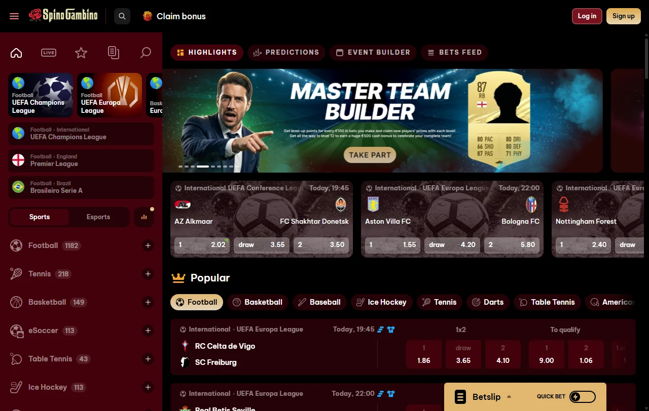 Spinogambino Casino bonus terms and welcome offer overview