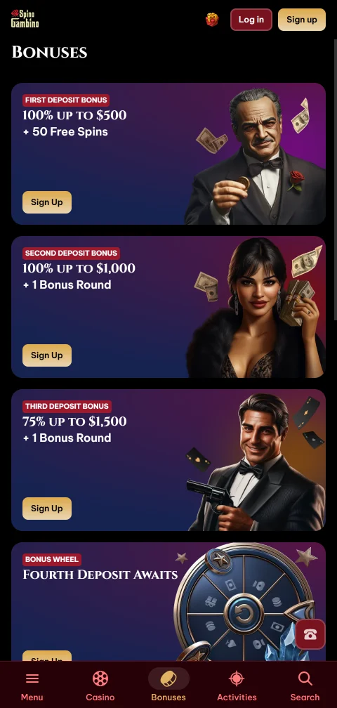 Spinogambino Casino deposits withdrawals and payment methods for Canadians