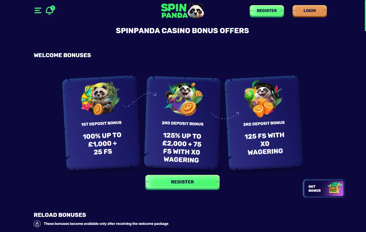SpinPanda Casino review covering slots, live tables, and provider mix