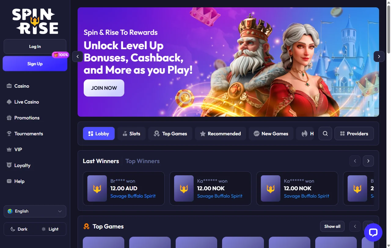 Spinrise Casino review covering games, banking, and trust signals