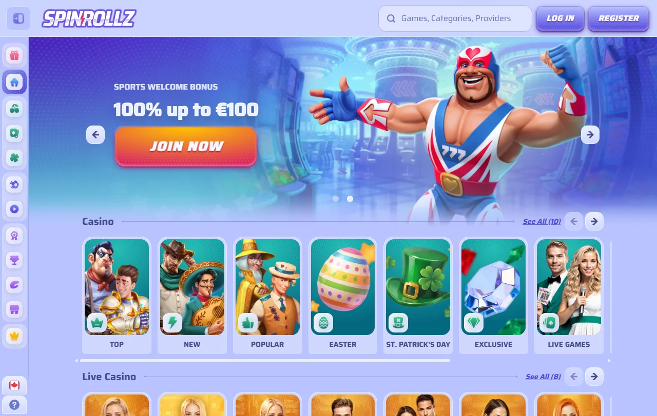 SpinRollz Casino review for Canada players and platform transparency