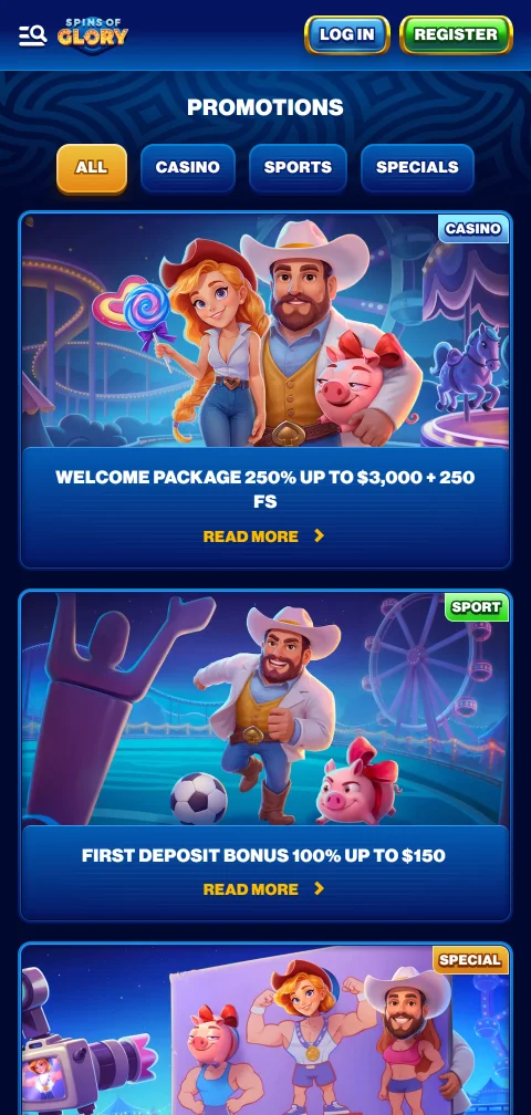 Spins of Glory Casino deposits, withdrawals and payment methods