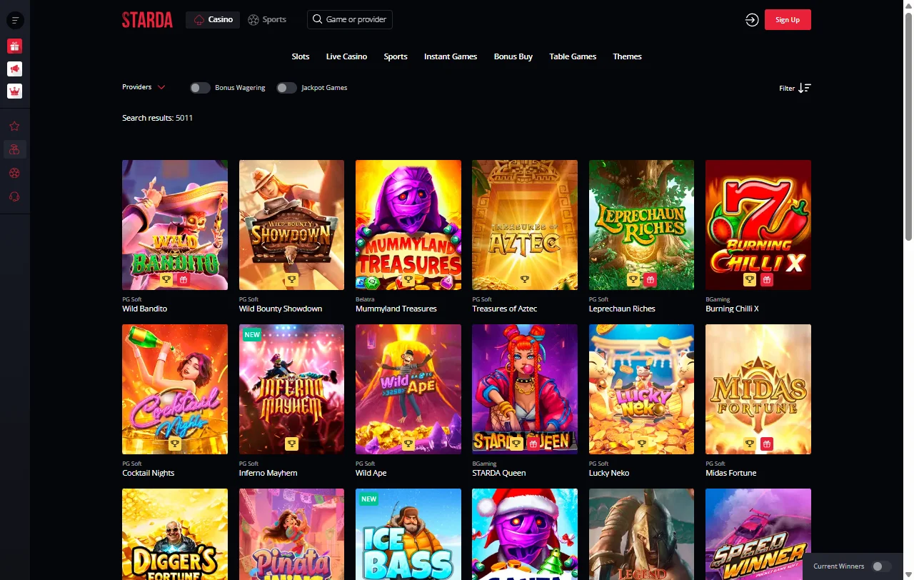 Starda Casino bonus structure and promotional terms for Canada players