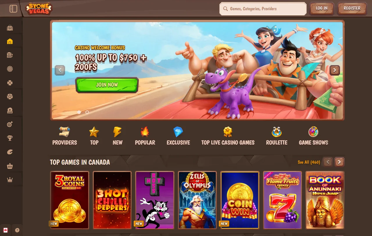 StoneVegas Casino review for Canada players with clear platform overview
