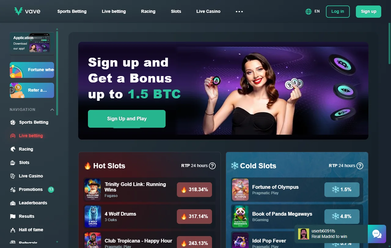 Vave Casino review covering games, payments, and licensing details