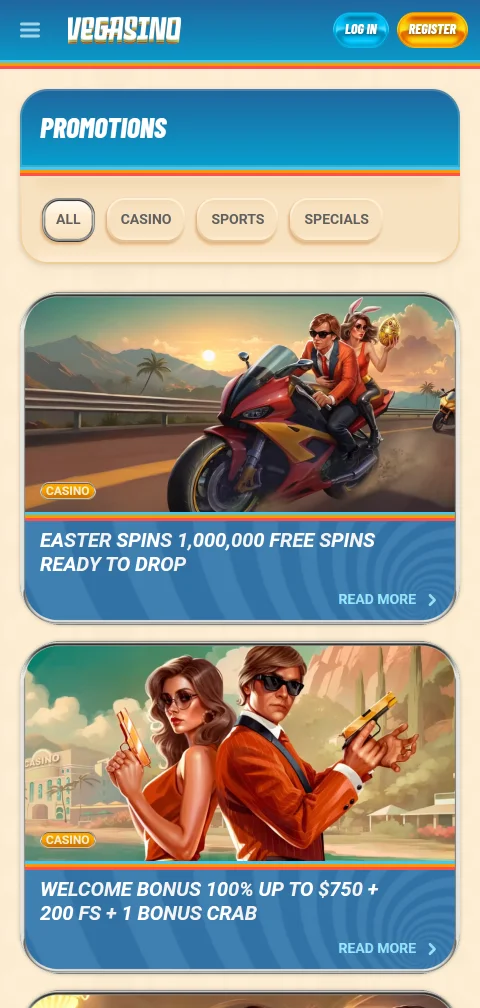 Vegasino Casino security licence and player protection review