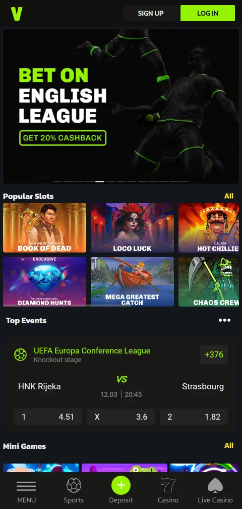 Velobet Casino mobile access for Canadian players using browser play