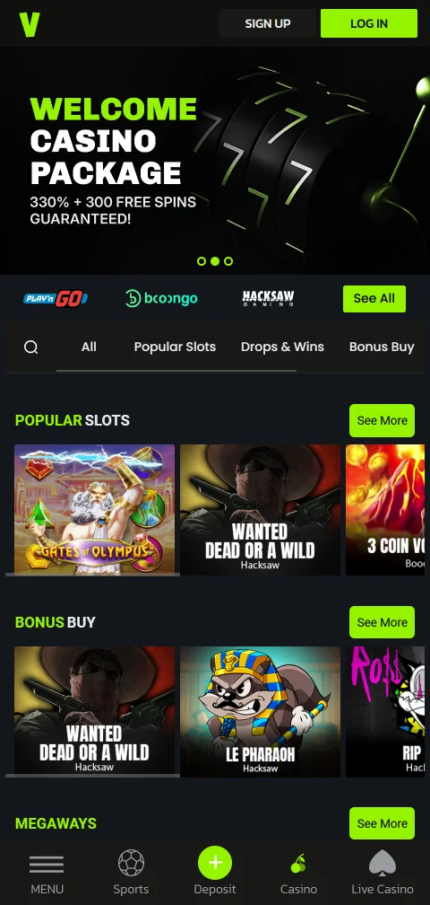 Velobet Casino payment methods including deposits, withdrawals, and verification
