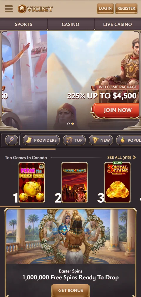 ViciBet Casino mobile access with browser play on smartphones