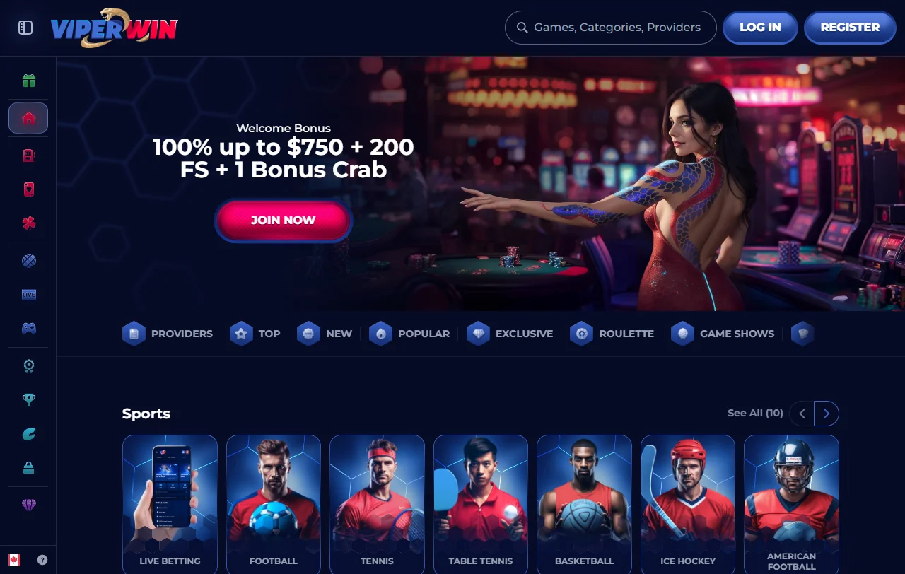 ViperWin Casino complete review and Canada player analysis